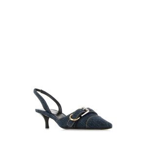 GIVENCHY Women's Denim Slingback Kitten Heel Women BLUE Pumps